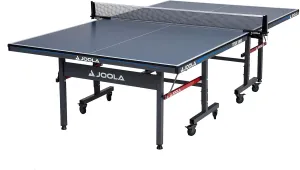 JOOLA Tour Indoor Ping Pong Table with Quick Clamp Table Tennis Net - 10 Minute Assembly - Foldable Indoor Surface with Single Player Playback Mode - Competition Grade MDF Top - Tournament Quality