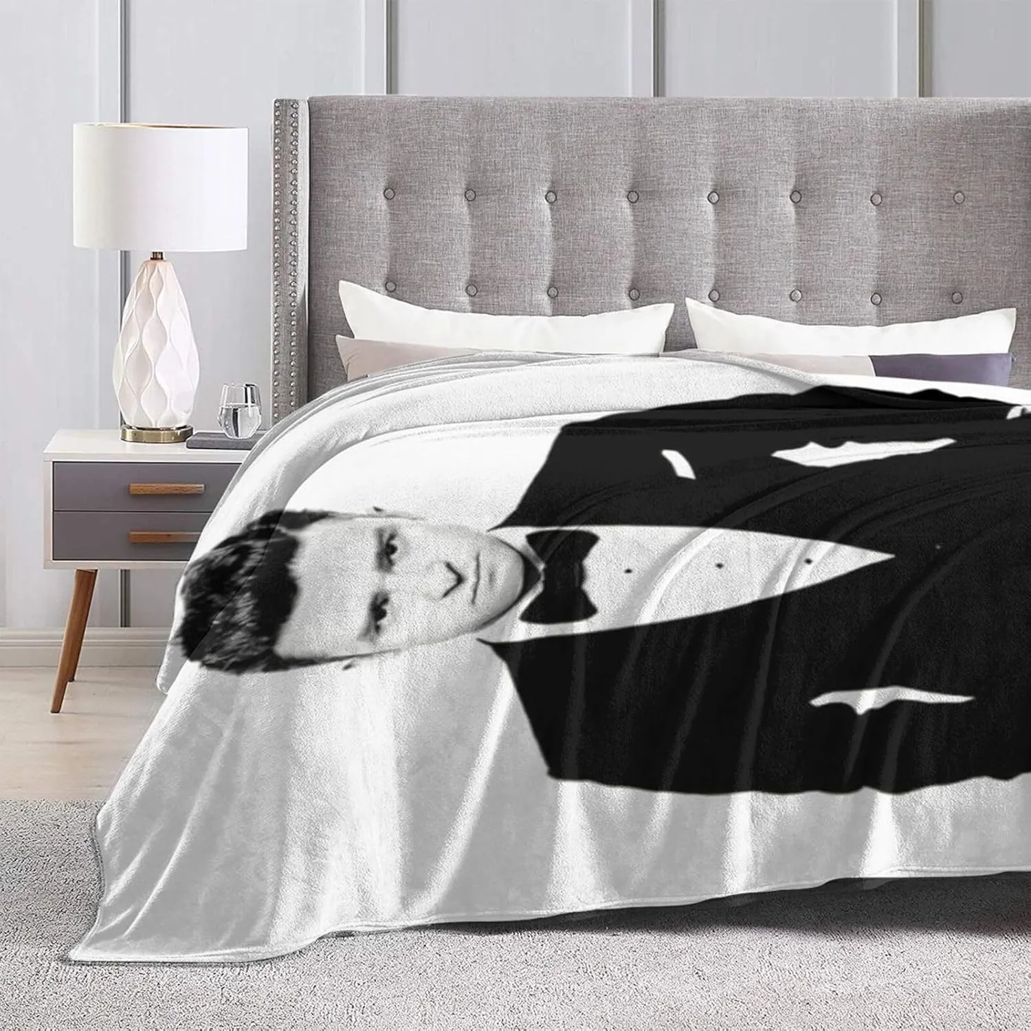 Justin Music Timberlake Blanket Anti-Pilling Flannel Fleece Super Soft Travel Outdoor Fashion Personalized Gift 40""x30"", Black