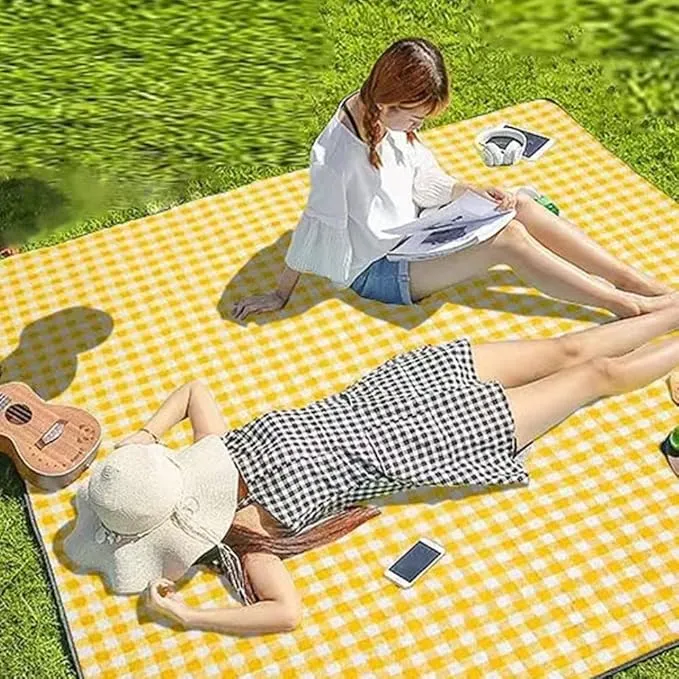 K Y KANGYUN Picnic Blanket | Beach Mat|Picnic Blanket for Indoor and Outdoor, 80" x 57" Sandproof Waterproof Larger Mat for Beach, Travel, Camping, Hiking, Park Grass,Handy Mat Tote, Foldable. …