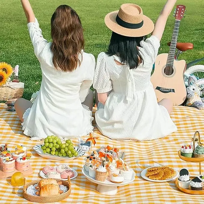 K Y KANGYUN Picnic Blanket | Beach Mat|Picnic Blanket for Indoor and Outdoor, 80" x 57" Sandproof Waterproof Larger Mat for Beach, Travel, Camping, Hiking, Park Grass,Handy Mat Tote, Foldable. …
