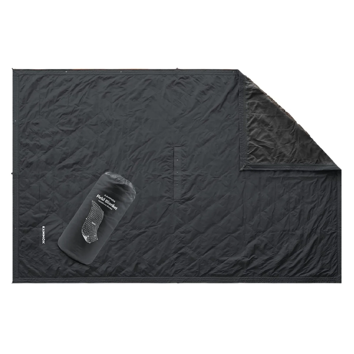 Kammok Field Blanket with Water Resistant Microfleece | Convertible and Wearable