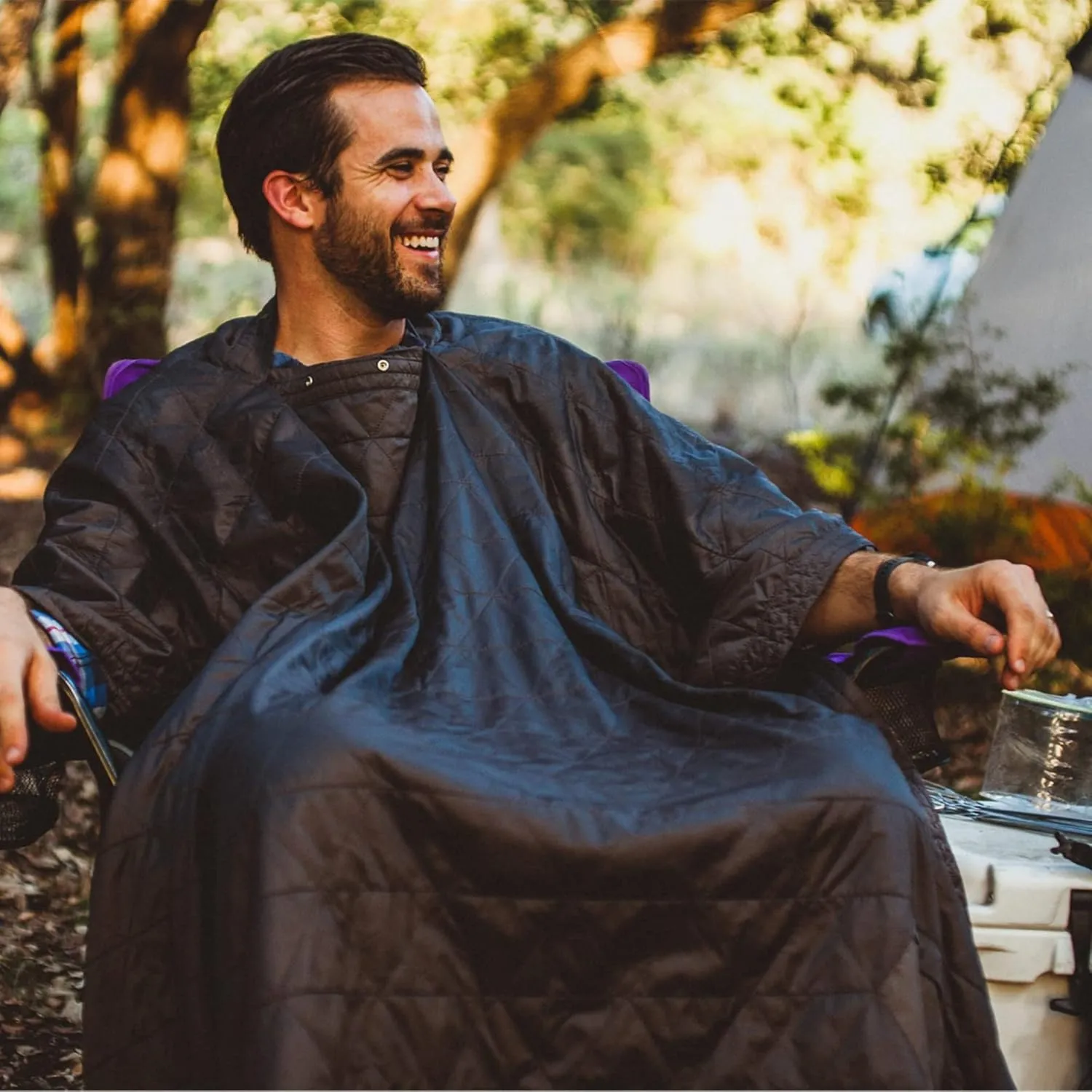 Kammok Field Blanket with Water Resistant Microfleece | Convertible and Wearable