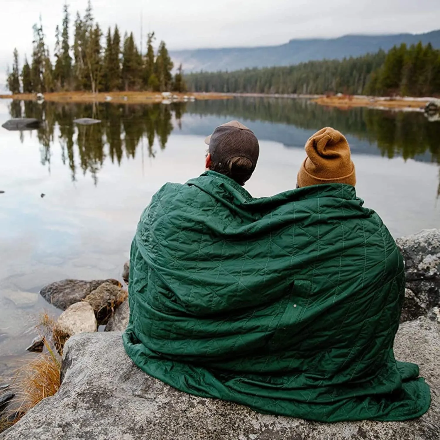 Kammok Field Blanket with Water Resistant Microfleece | Convertible and Wearable