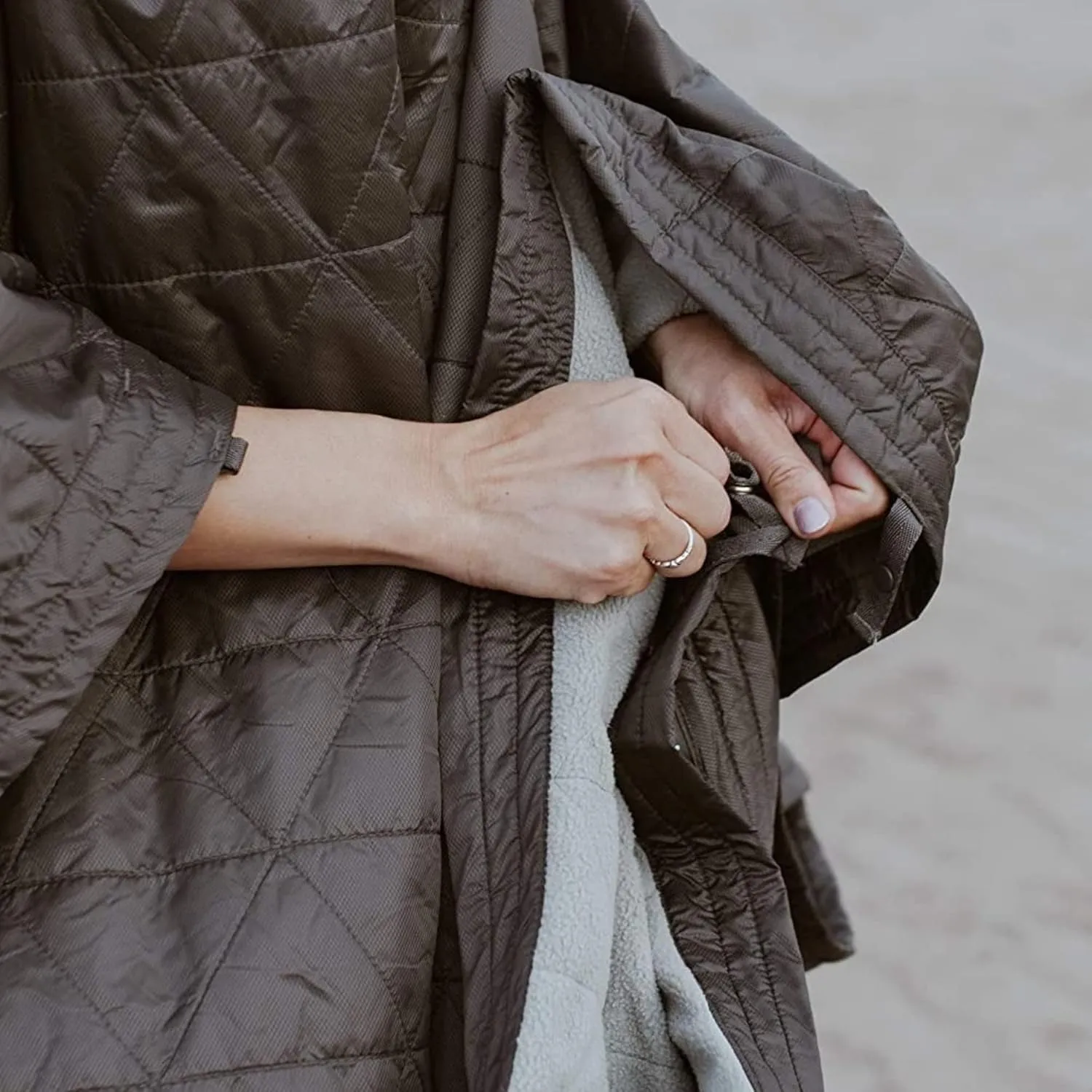 Kammok Field Blanket with Water Resistant Microfleece | Convertible and Wearable