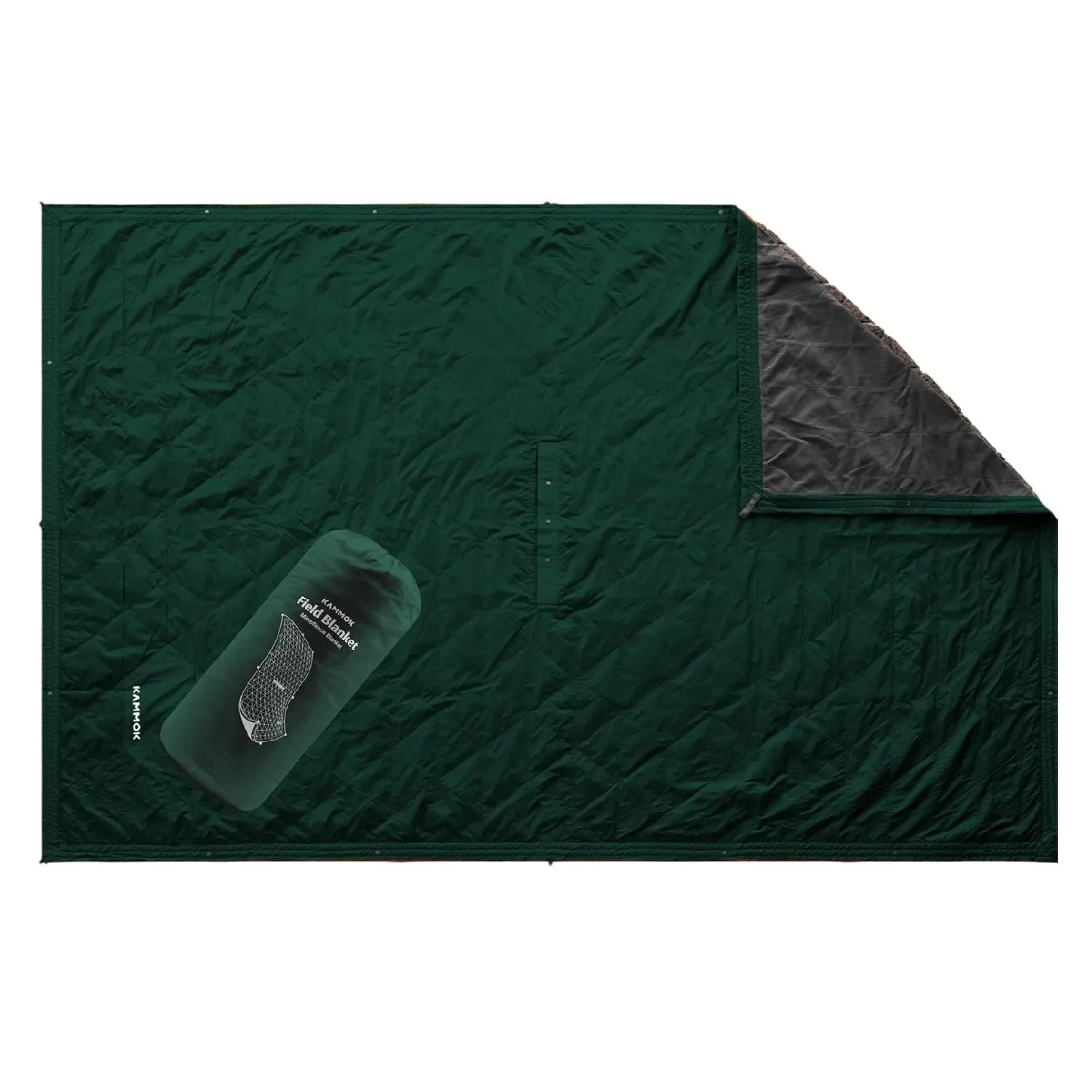 Kammok Field Blanket with Water Resistant Microfleece | Convertible and Wearable