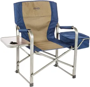 Kamp-Rite Camp Folding Director's Chair with Side Table & Cooler (4 Pack)