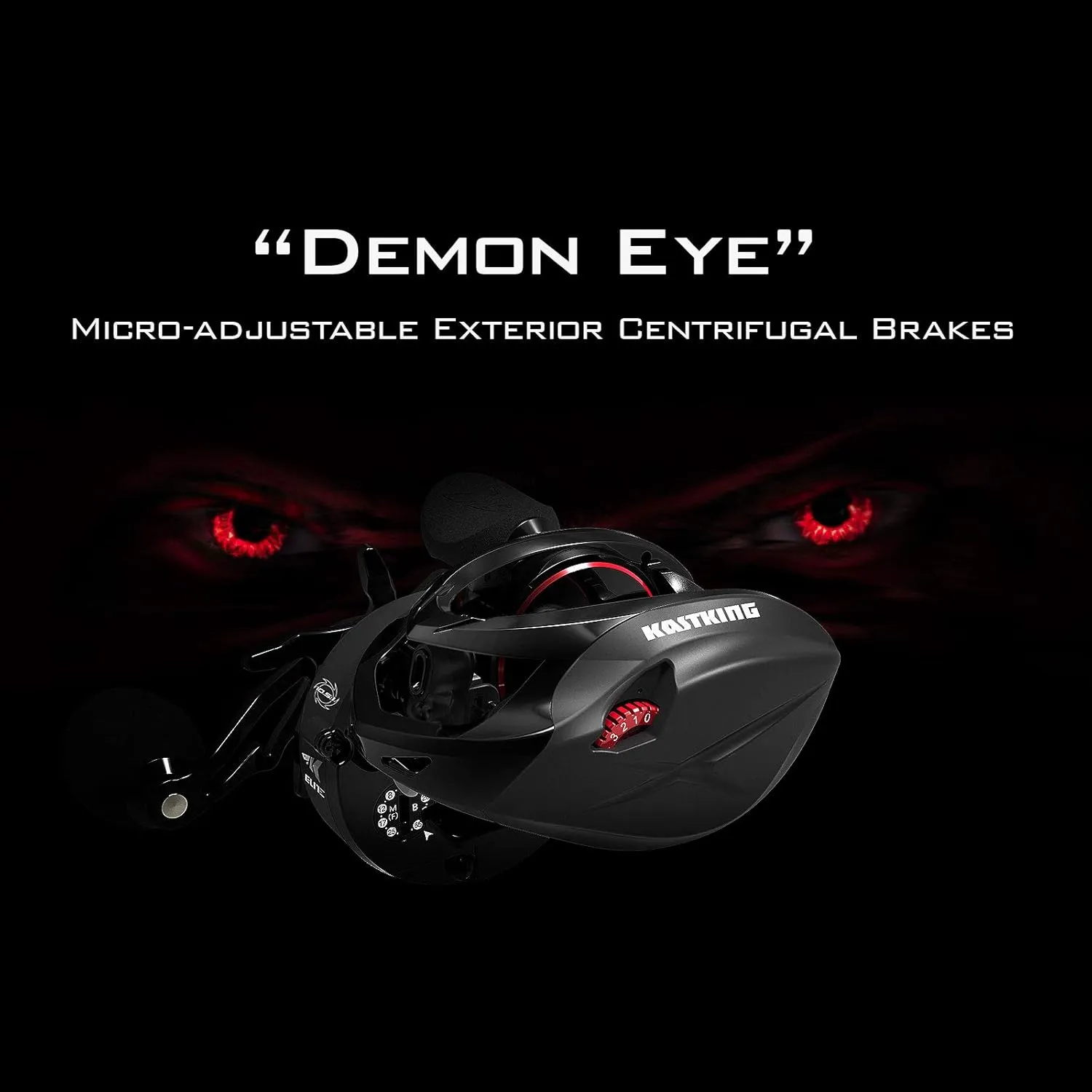 KastKing Speed Demon Elite Fishing Reel, World's Fastest 10.5:1 Gear Ratio/Deadbolt Baitcasting Reel, 10 1 Shielded Stainless Steel BB, CNC Lightweight Aluminum Frame, Available in Skipping Version