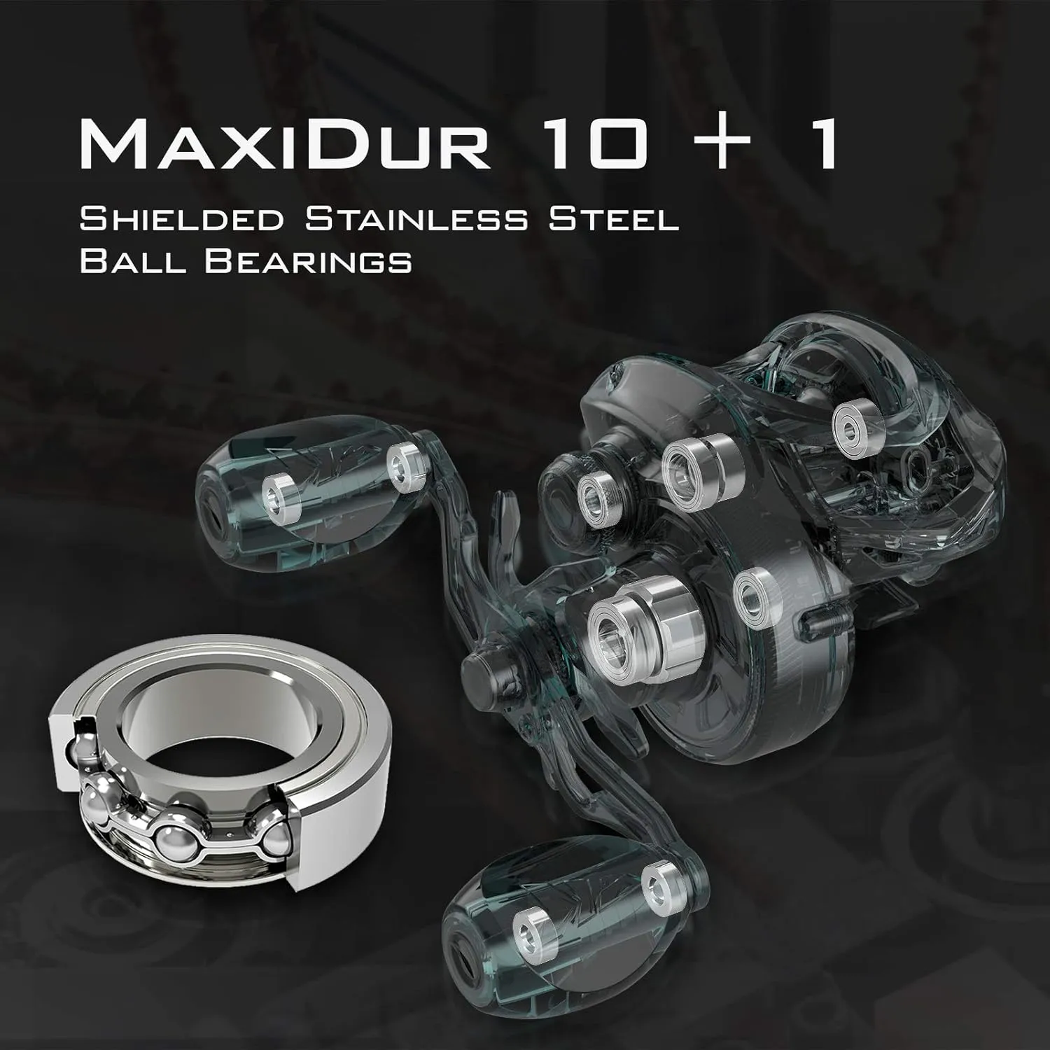 KastKing Speed Demon Elite Fishing Reel, World's Fastest 10.5:1 Gear Ratio/Deadbolt Baitcasting Reel, 10 1 Shielded Stainless Steel BB, CNC Lightweight Aluminum Frame, Available in Skipping Version