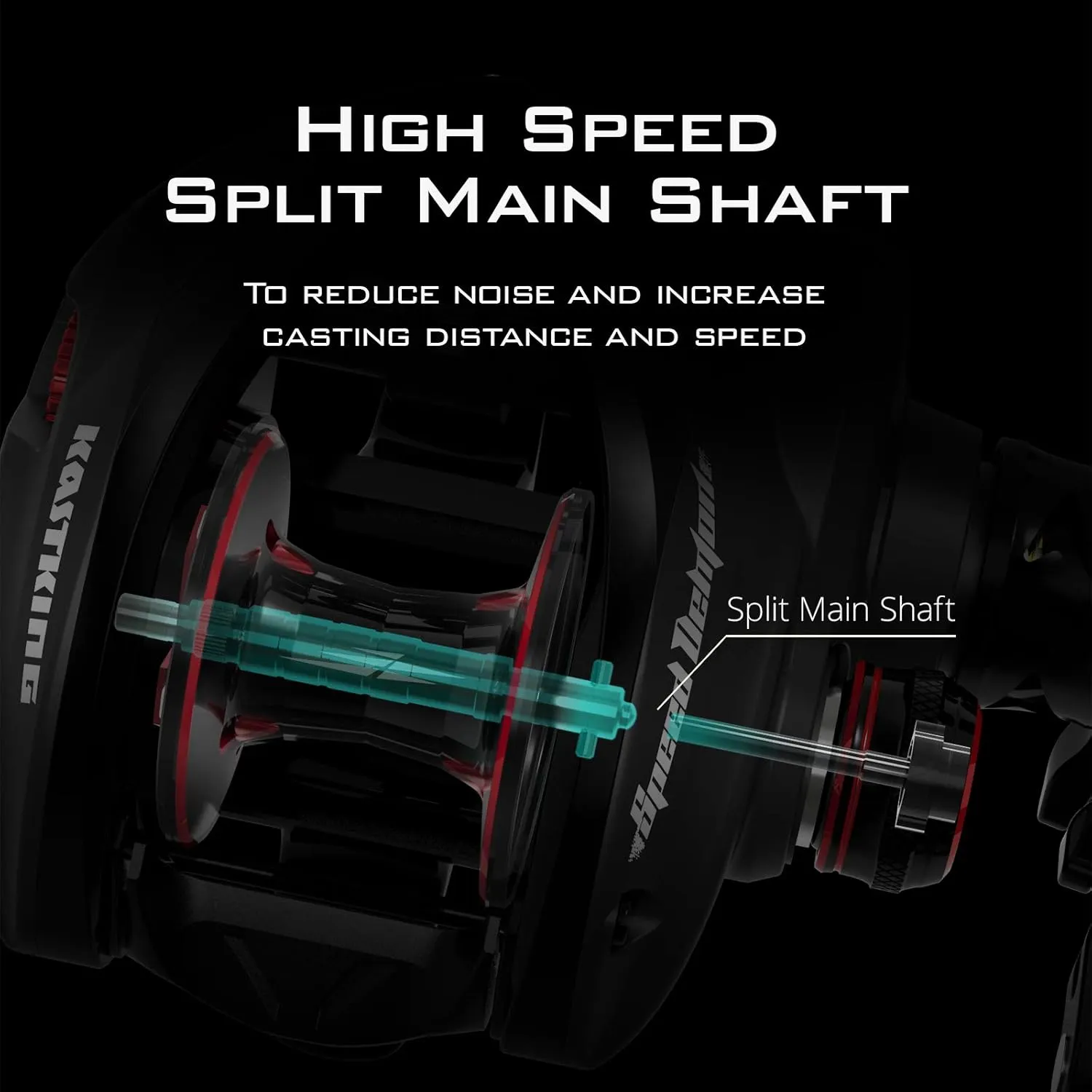 KastKing Speed Demon Elite Fishing Reel, World's Fastest 10.5:1 Gear Ratio/Deadbolt Baitcasting Reel, 10 1 Shielded Stainless Steel BB, CNC Lightweight Aluminum Frame, Available in Skipping Version