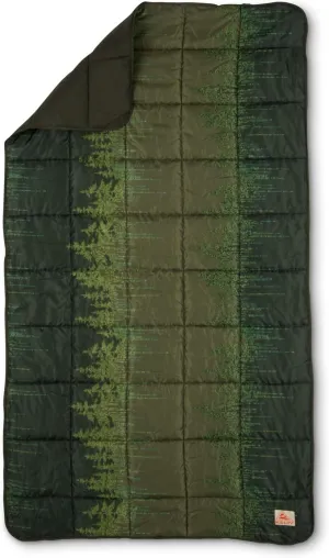 Kelty | Bestie Blanket Winter Moss Treeline - Lightweight, Cozy Large 1P Blanket - Twin