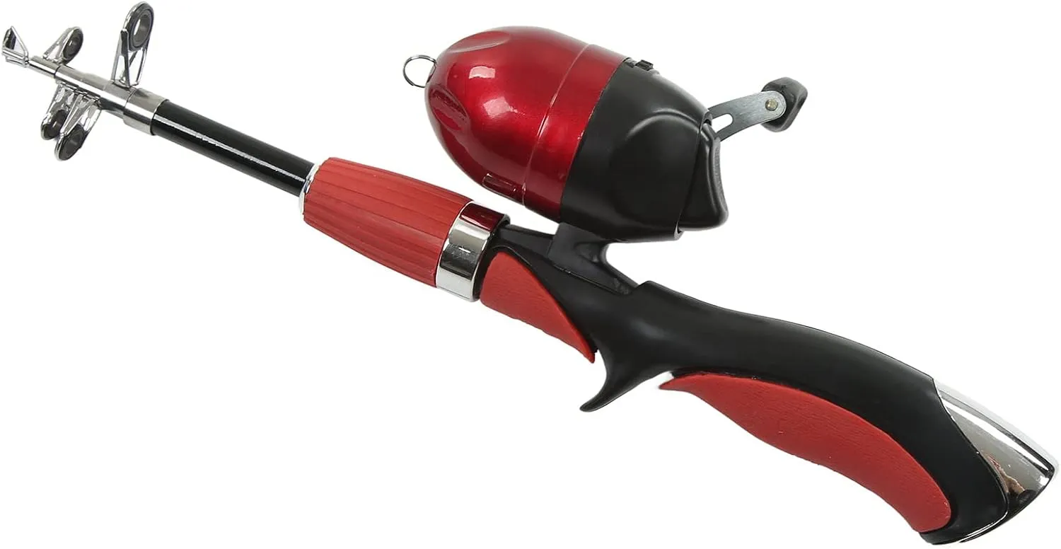 Kids Fishing Rod Reel and Lures Kit, Telescopic Fishing Rod for Children, Full Fishing Gear Set with Storage Bag, Simple Fishing Wheel, 140cm PVC Rod for Outdoor Novice