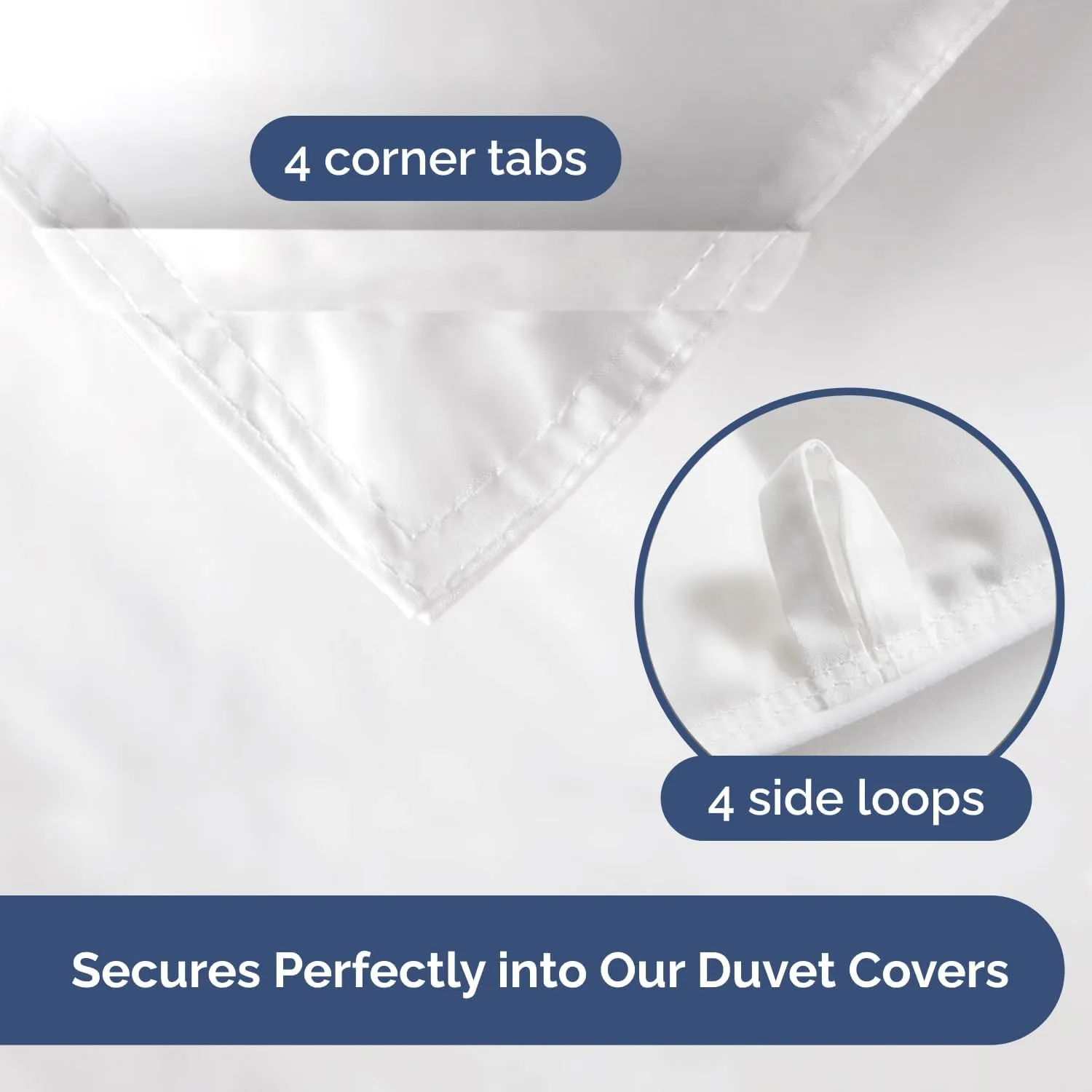 King Size, White Alternative Down Comforter - Warm and Lightweight - Luxury and Breathable Hotel Quality Bedding Set - All Season Fluffy and Cozy Oversized Cooling Microfiber Duvet Insert Comforter