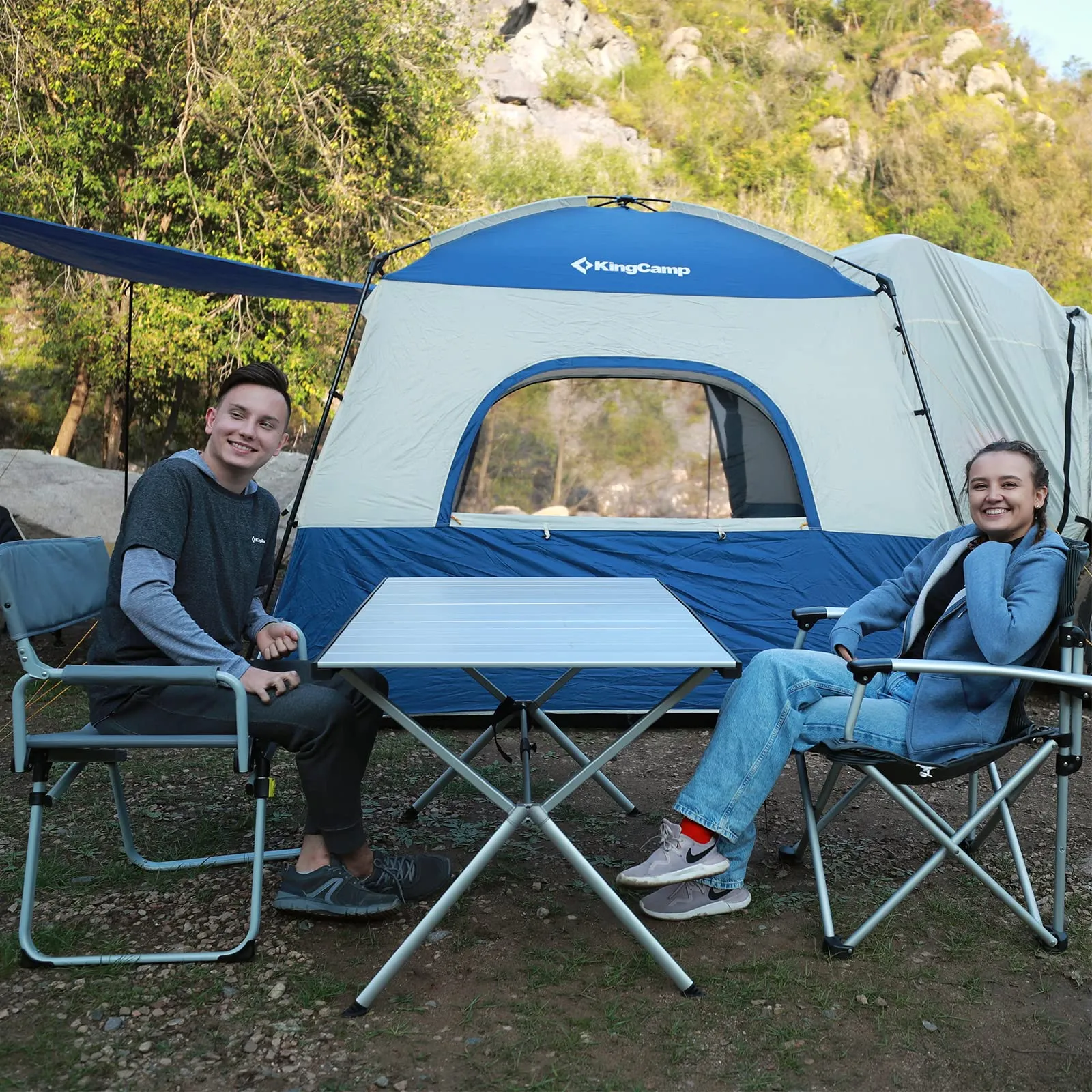 KingCamp DOLOMITE Camp Table Aluminum Roll-Up Table