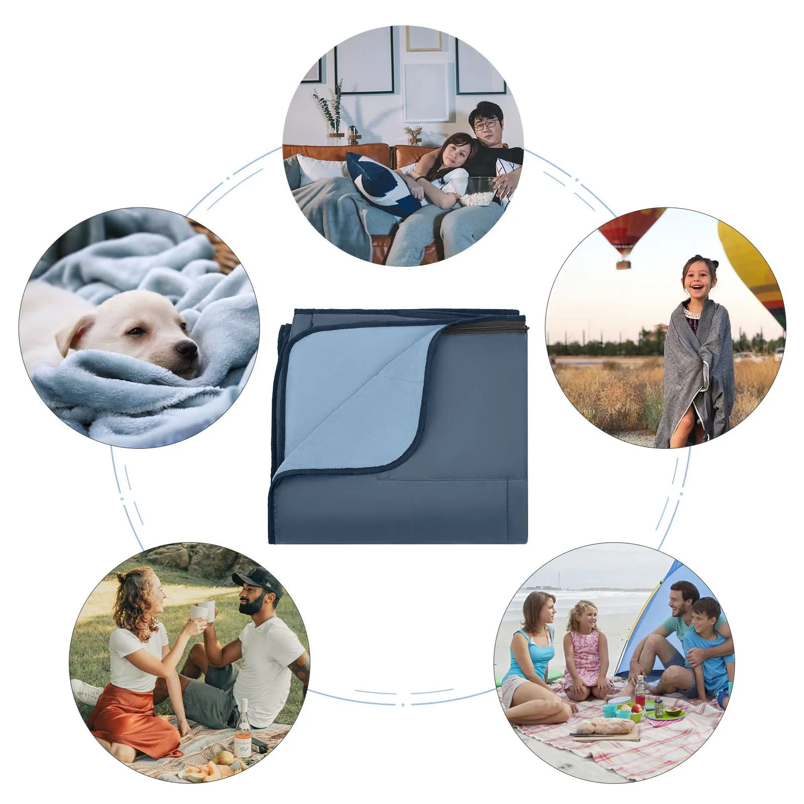 KingCamp JASMINE Picnic Rug Picnic Cushion