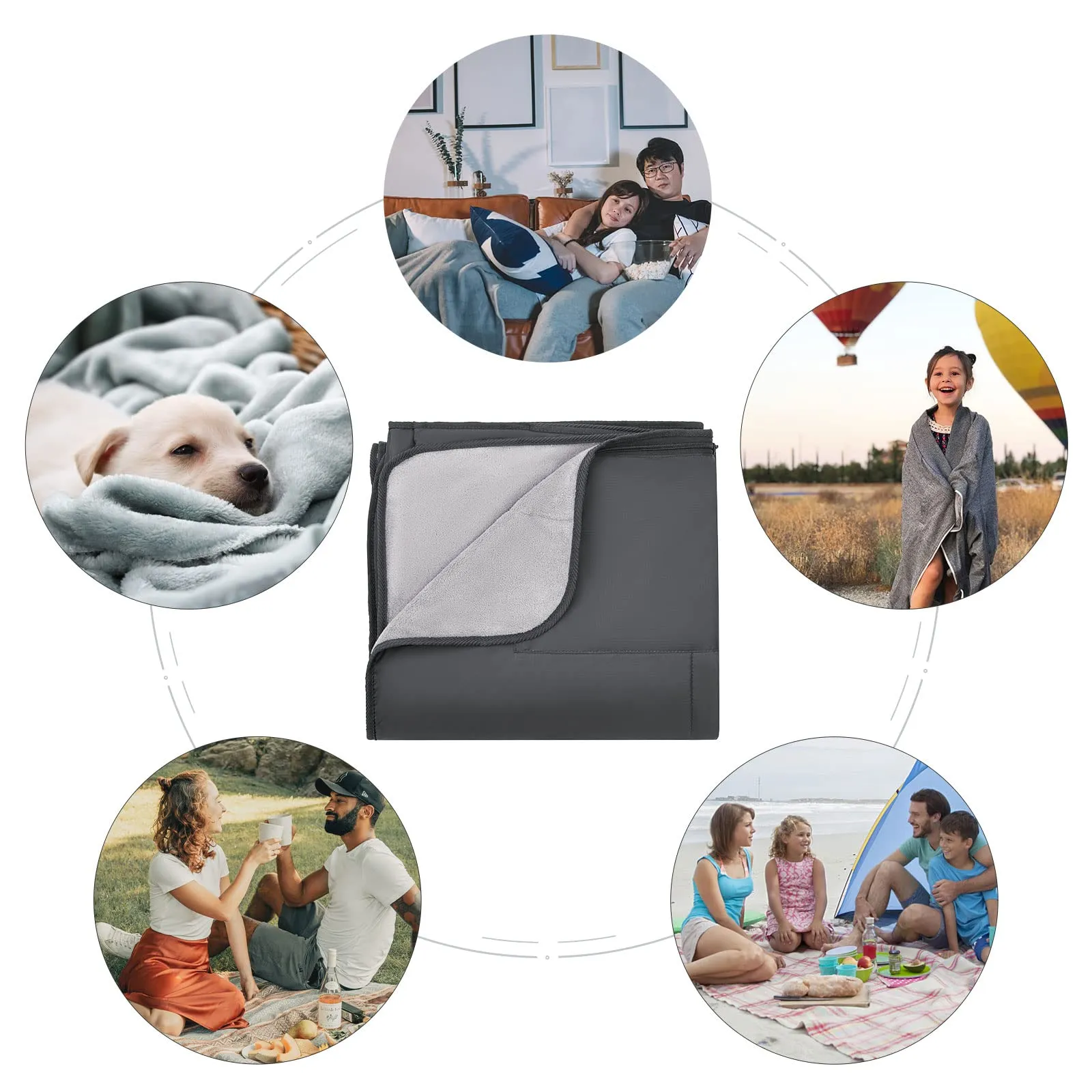 KingCamp JASMINE Picnic Rug Picnic Cushion