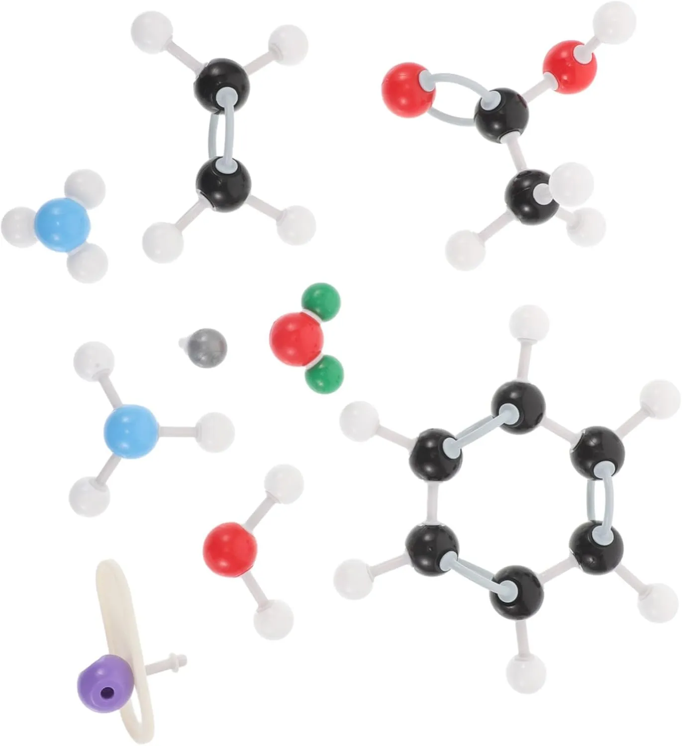 Kisangel 1set Molecular Structure Model Set Organic Chemistry Teaching Tool for Classroom and Lab Use Featuring Detailed Manual and Sturdy Construction for Enhanced Learning