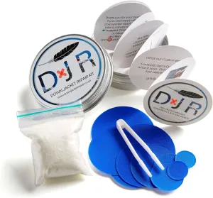 Kit-in-a-Tin - Repair Patches and Goose Down Top-Up for Down Jackets and Sleeping Bags