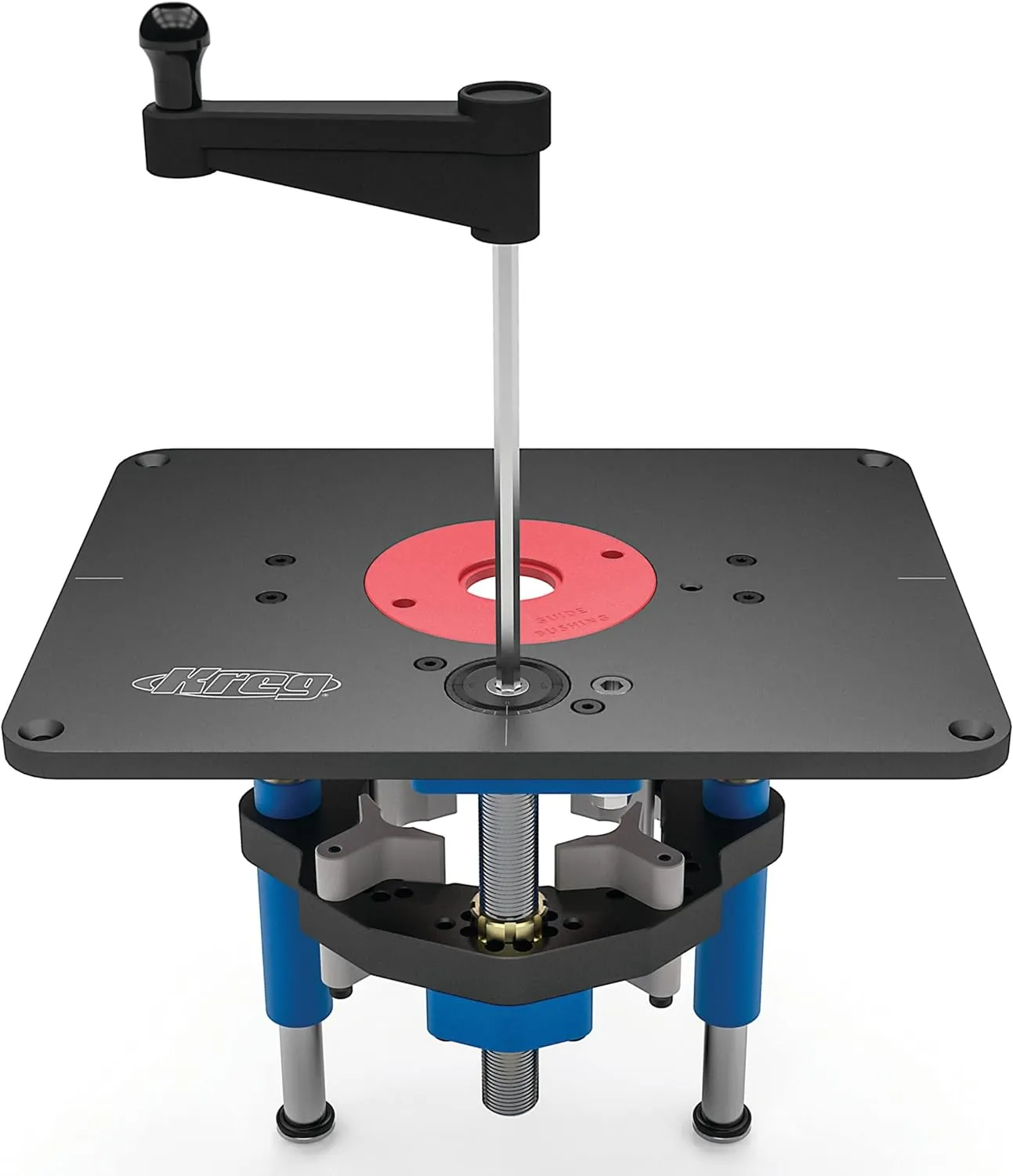 Kreg PRS5000 Precision Router Lift - Router Table Lift System - Durable Router Plate Insert - Router Table Plate Insert - For Quick, Accurate, Reliable & Repeatable Setups
