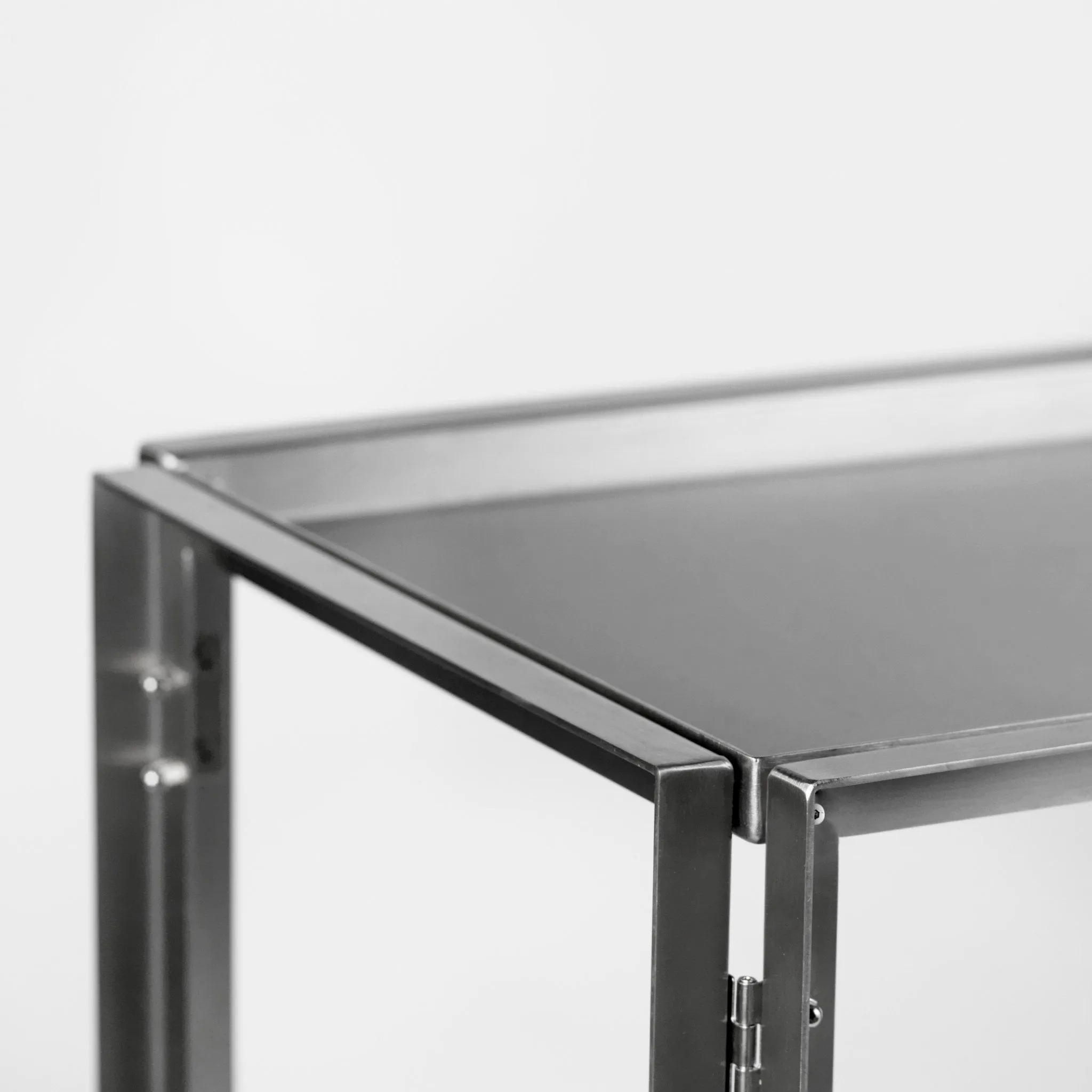KRISTINA DAM STUDIO Foldable Side Table, Stainless Steel