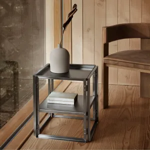 KRISTINA DAM STUDIO Foldable Side Table, Stainless Steel