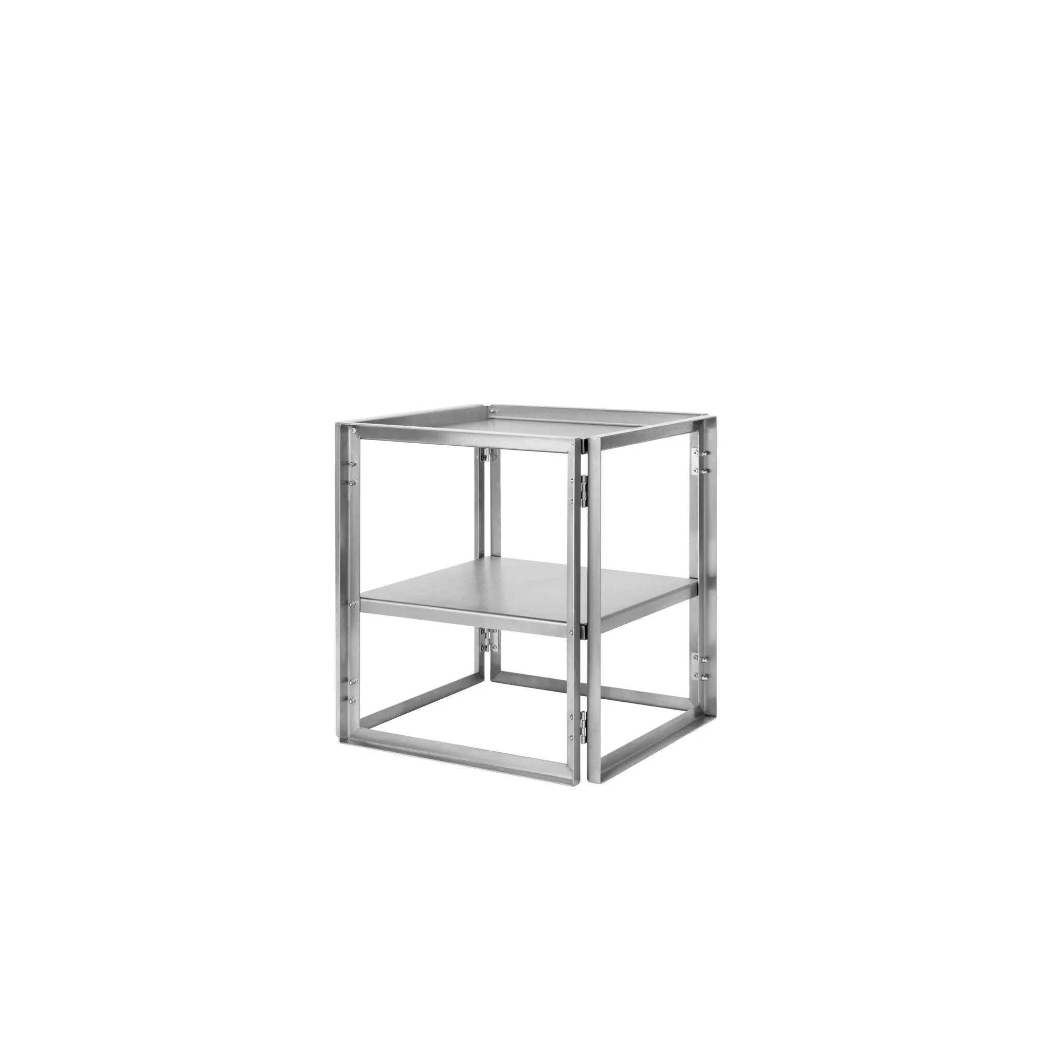 KRISTINA DAM STUDIO Foldable Side Table, Stainless Steel