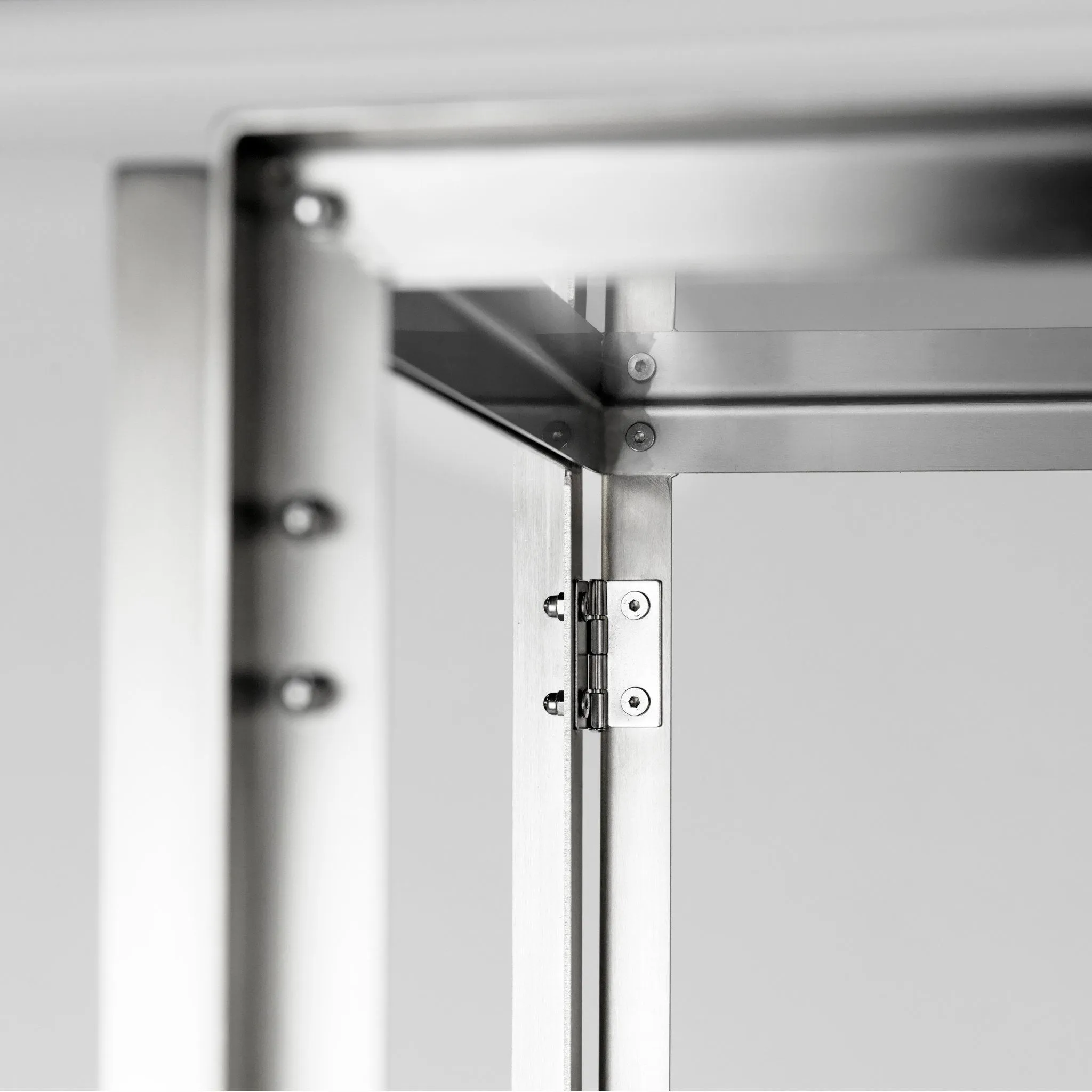 KRISTINA DAM STUDIO Foldable Side Table, Stainless Steel