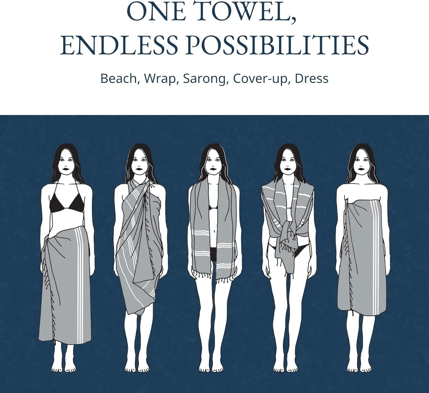 LANE LINEN Oversized Beach Towel - Beach Towels 4 Pack, Pre-Washed Pool Towel, Extra Large Beach Towel, Quick Dry & Sand Free, Lightweight Travel Towel, 39"x71" - Aqua