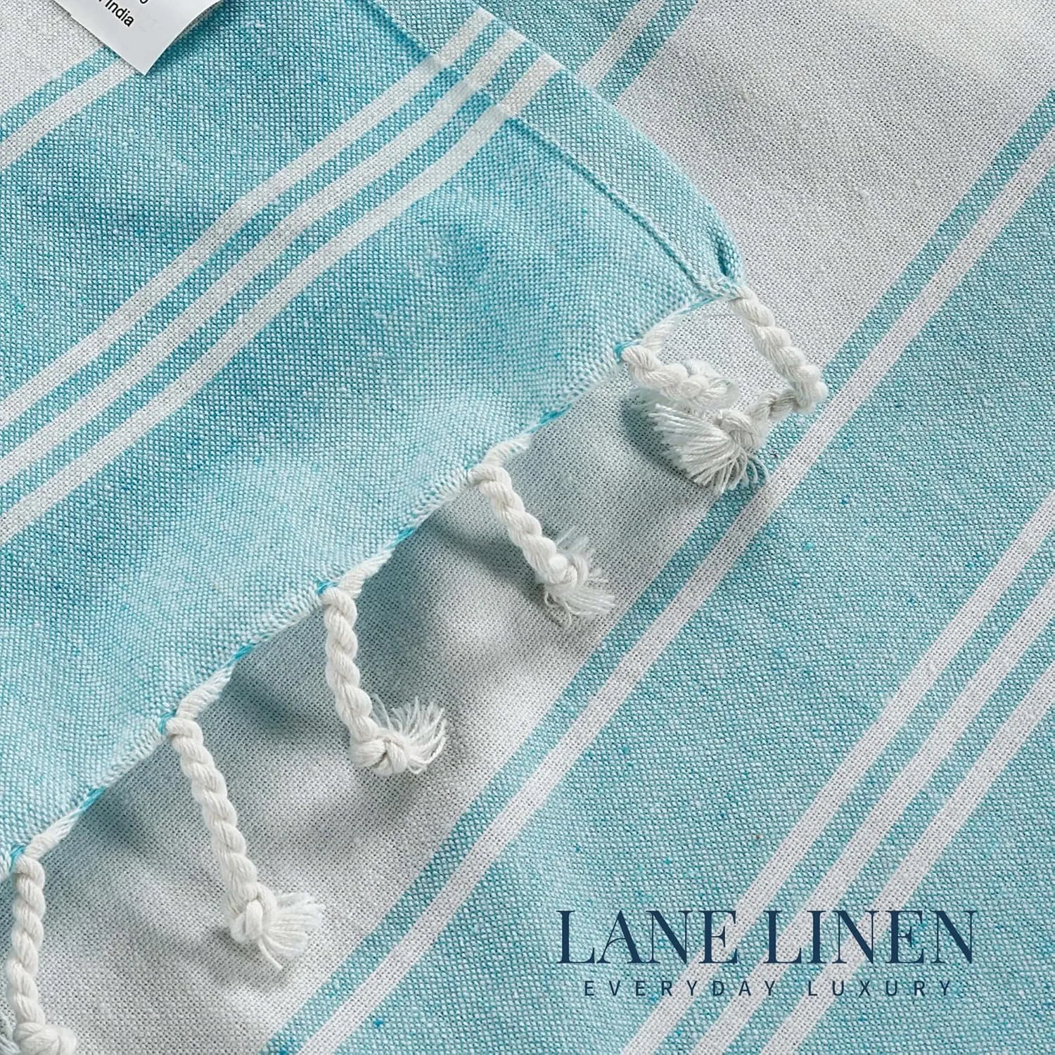LANE LINEN Oversized Beach Towel - Beach Towels 4 Pack, Pre-Washed Pool Towel, Extra Large Beach Towel, Quick Dry & Sand Free, Lightweight Travel Towel, 39"x71" - Aqua