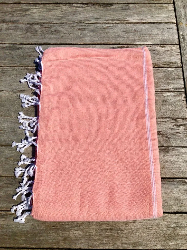 Large Turkish Towel - Apricot