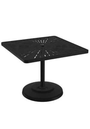 La'Stratta 36" Square KD Pedestal Dining Umbrella Table by Tropitone