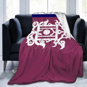 Late 19th Century Flag of Sulu Throw Blanket 50"x40" Soft Cozy Flannel Blanket for Couch Bed