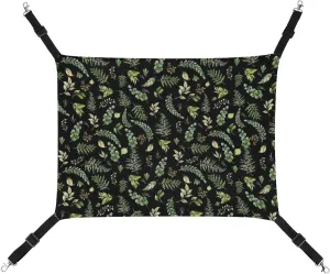 Leaves Mix and Match Cat Hanging Hammock Soft Breathable Pet Cage Dog Hammock with Adjustable Straps and Metal Hooks