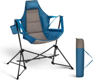 LET'S CAMP Hammock Camping Chair, Lightweight Portable Outdoor Chair for Camping and Hiking, Supports 300lbs,Blue