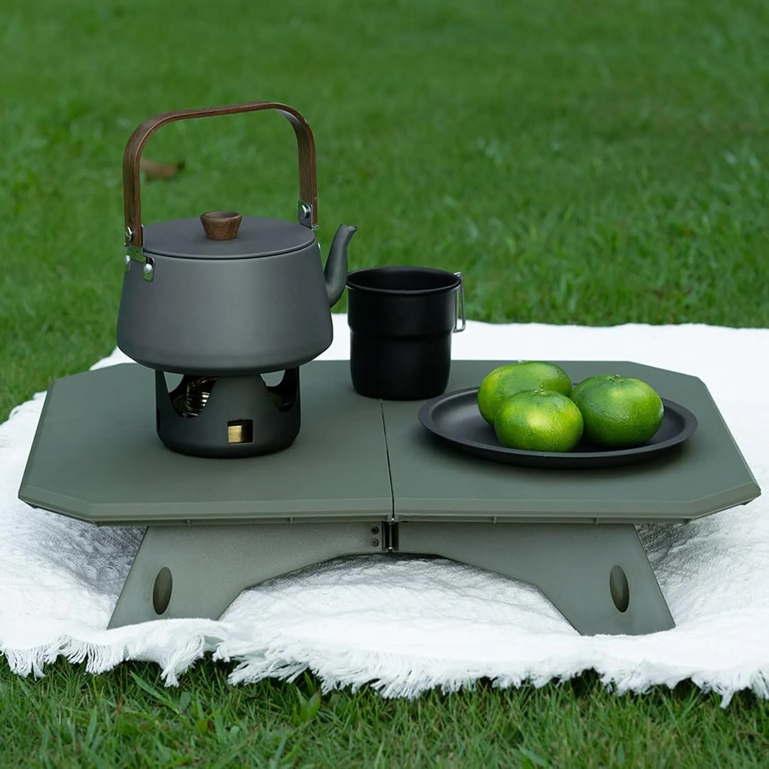 Light Weight Camping Table Portable Folding Beach Table with Adjustable Heights Folding Picnics Tables Enduring