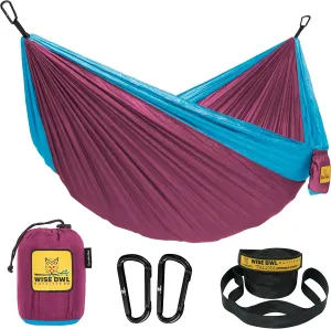 lightweight camping hammock - portable parachute nylon - 500lbs