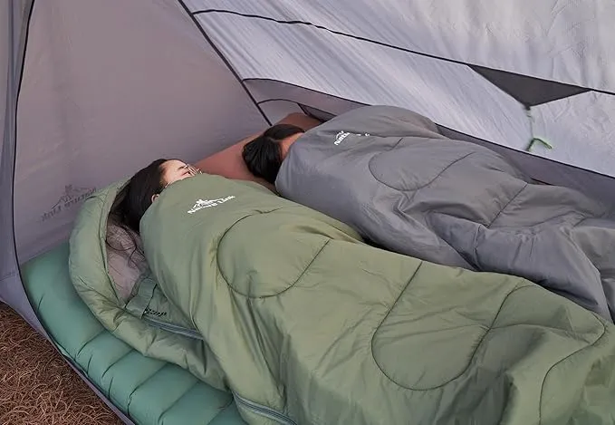 Lightweight Sleeping Bag 2.43lbs, Backpacking Sleeping Bag 46℉-59℉, Nylon Shell and Lining, Waterproof, Compact, Ultralight Sleeping Bag for Backpacking Camping Hiking