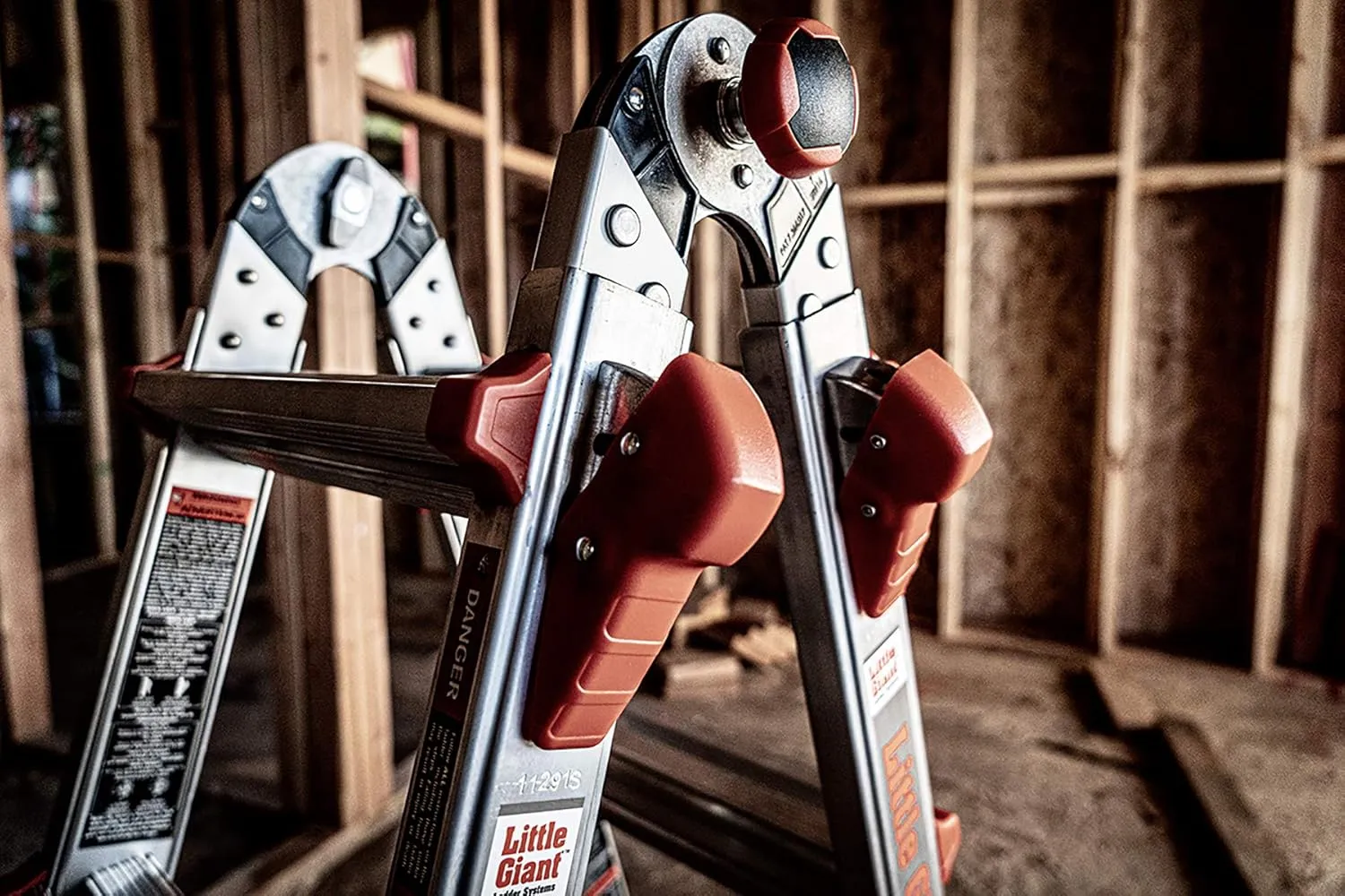 Little Giant Ladders, Velocity with Wheels, M17, 17 Ft, Multi-Position Ladder, Aluminum, Type 1A, 300 lbs Weight Rating, (15417-001)