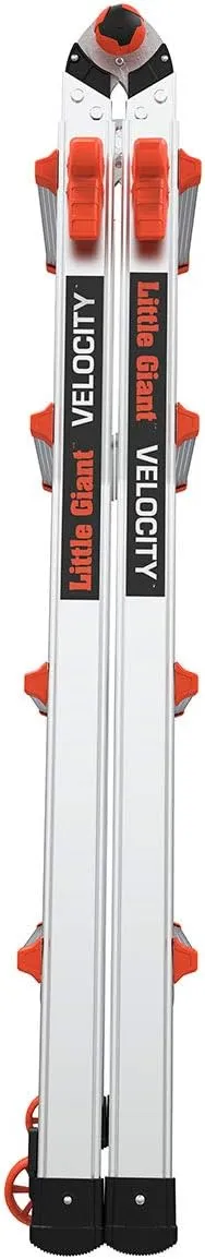 Little Giant Ladders, Velocity with Wheels, M17, 17 Ft, Multi-Position Ladder, Aluminum, Type 1A, 300 lbs Weight Rating, (15417-001)