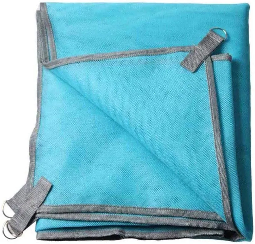 Lopie Sand Proof Blanket Sand Free Lightweight Compact Large Beach Towel Mat Fast Dry Waterproof Easy Clean Ultra Portable Blanket (Blue, 79-79)