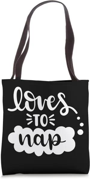Loves To Nap Cute Sloth Sleeping Lazy Tote Bag