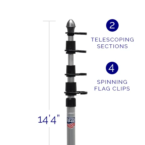 LSU Ultimate Tailgate Flagpole Kit