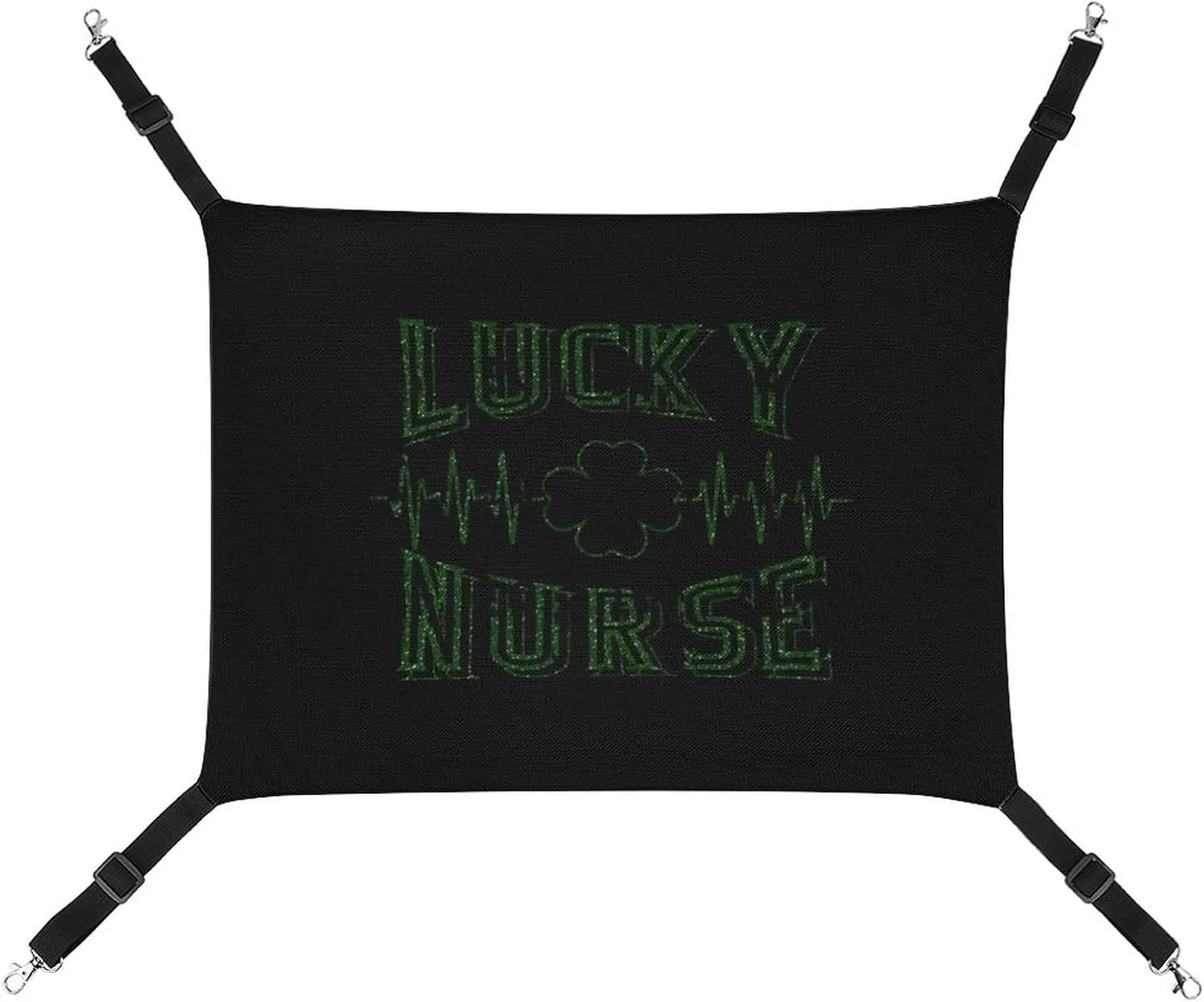 Lucky Nurse Clover Heartbeat Hanging Cat Bed Soft Breathable Pet Hammock for Cage Pet Sleeper for Kitten Ferret Puppy Rabbit