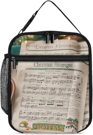 Lunch Box Cooler Insulated Lunch Bag Reusable Carol Printing Lunch Carrier For Women And Men