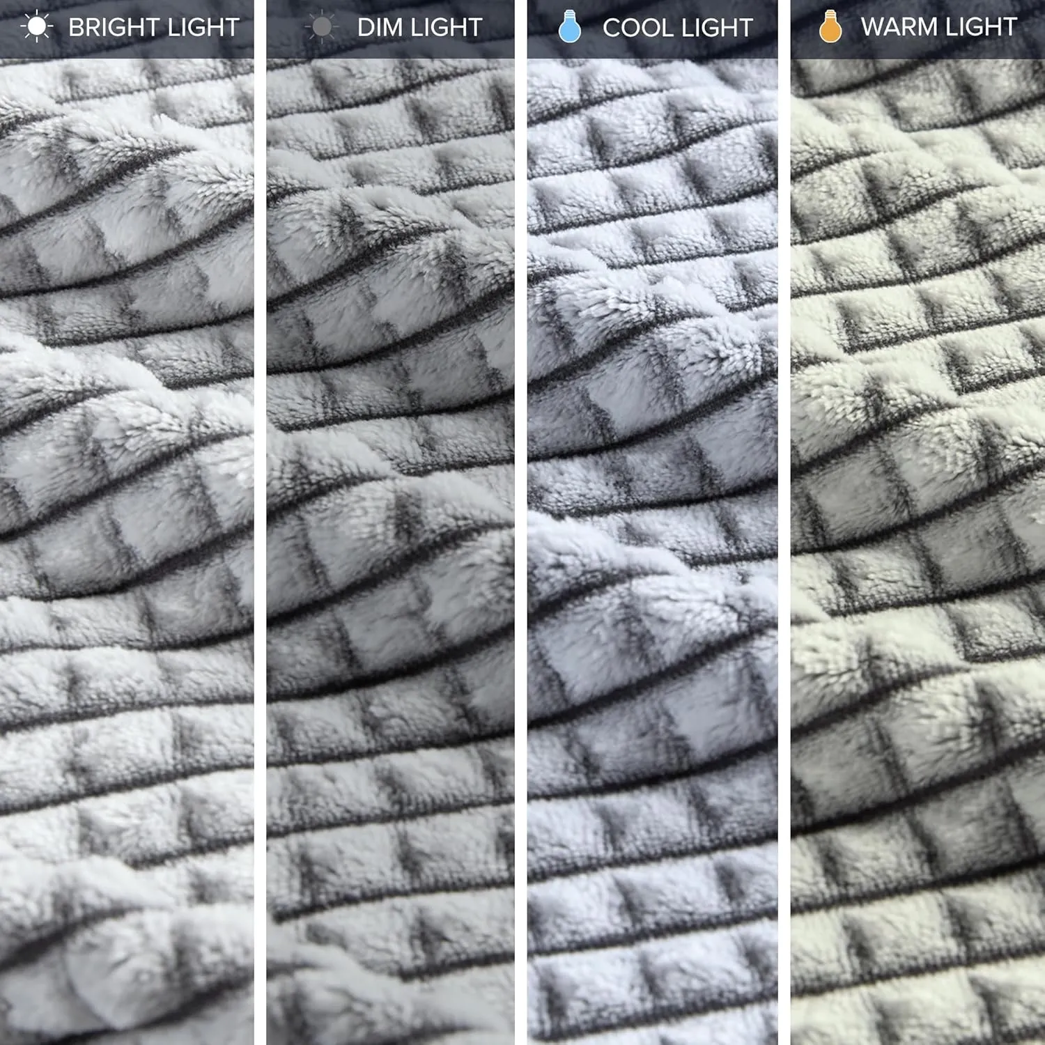 Madison Park Cozy Blanket Soft Plush Blanket Chic Backprinted Carved Texture Design, Trendy, All Seasons Lightweight Bedding for Summer Cover for Bed, Couch & Sofa, Full/Queen, Grey