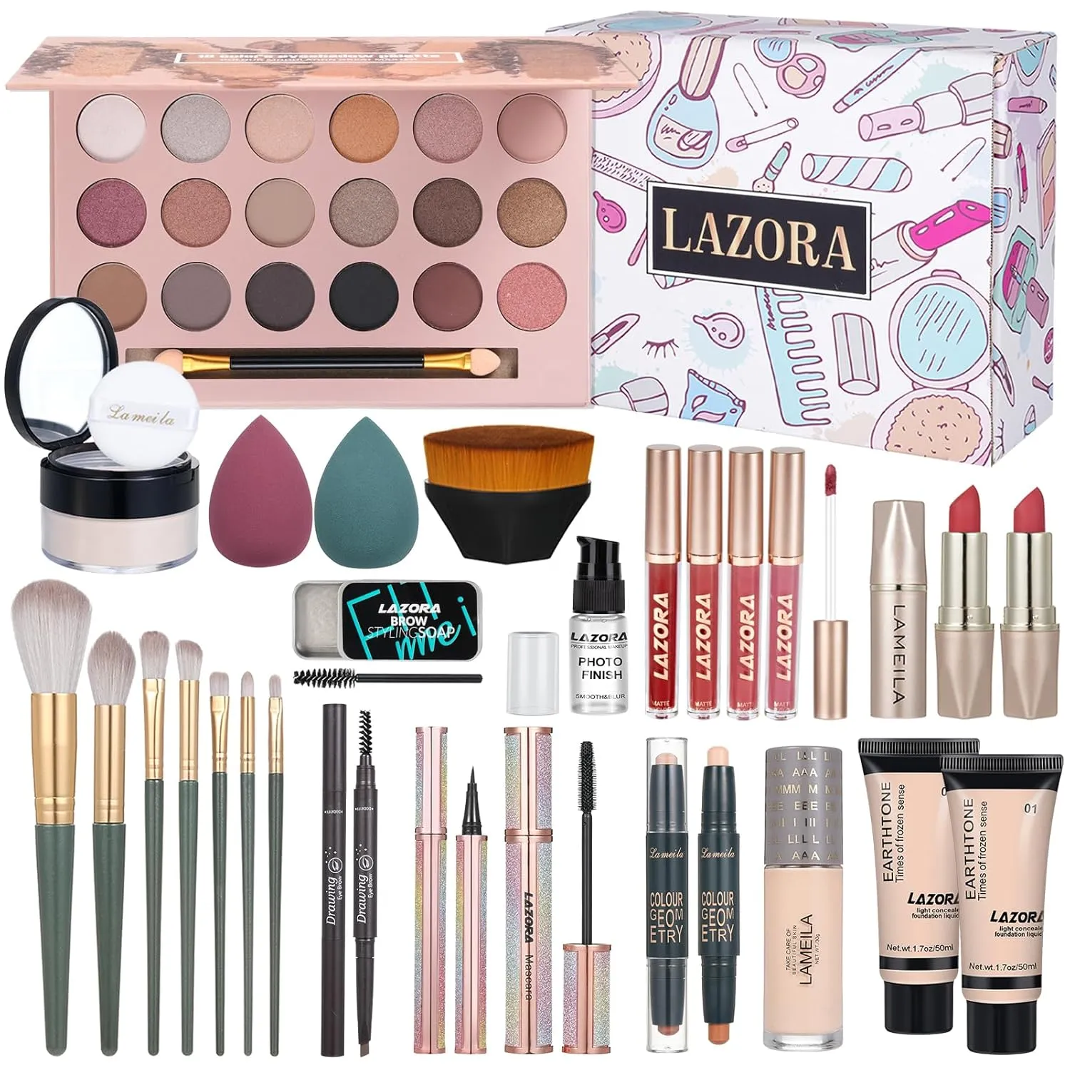 Makeup Kit for Teens Women Makeup Sets for Tweens Women Full Kit Essential Bundle Include Eyeshadow Palette Set Makeup Kits Teenagers