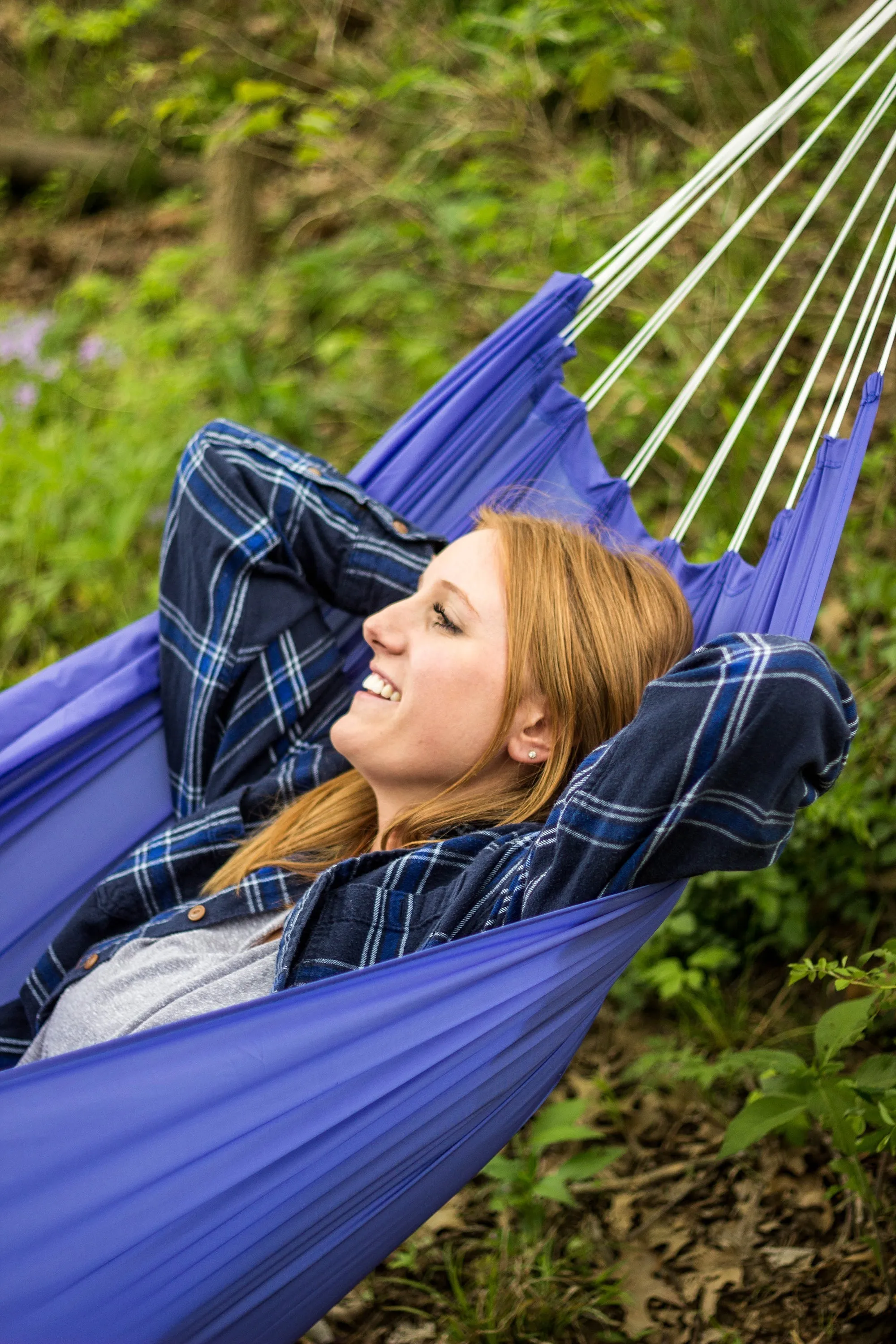 Malibu Nylon Packable Hammock - 86 In X 56 In - Royal Blue