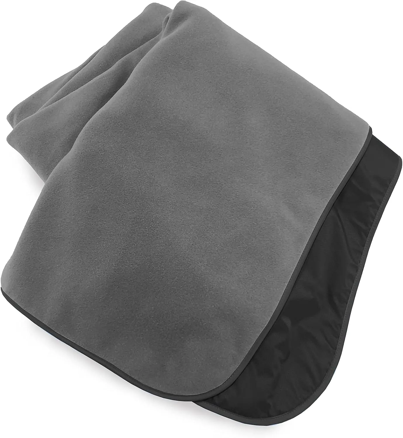 Mambe Extreme Weather Outdoor Blanket - Charcoal, Large - 100% Waterproof and Windproof, Soft warm Polarfleece with durable nylon shell, Use at Sporting Events, Camping, Picnics, Emergency. Machine Washable