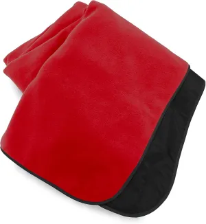 Mambe Extreme Weather Outdoor Blanket - Red, Large - 100% Waterproof and Windproof, Soft warm Polarfleece with durable nylon shell, Use at Sporting Events, Camping, Picnics, Emergency. Machine Washable