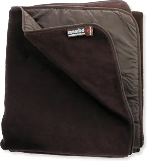 Mambe Large Essential Outdoor Blanket Black - 100% Waterproof and Windproof - Machine Washable Fleece and Nylon Throw for Outdoor Activities Like Picnics, Camping, Beach