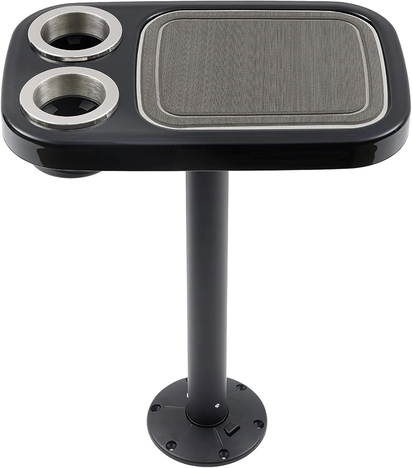 Manufacturers' Select ITC Marine Cocktail Boat Table Leg Set. Pontoon Accessories, Marine Pedestal Table with Center Foam Mat